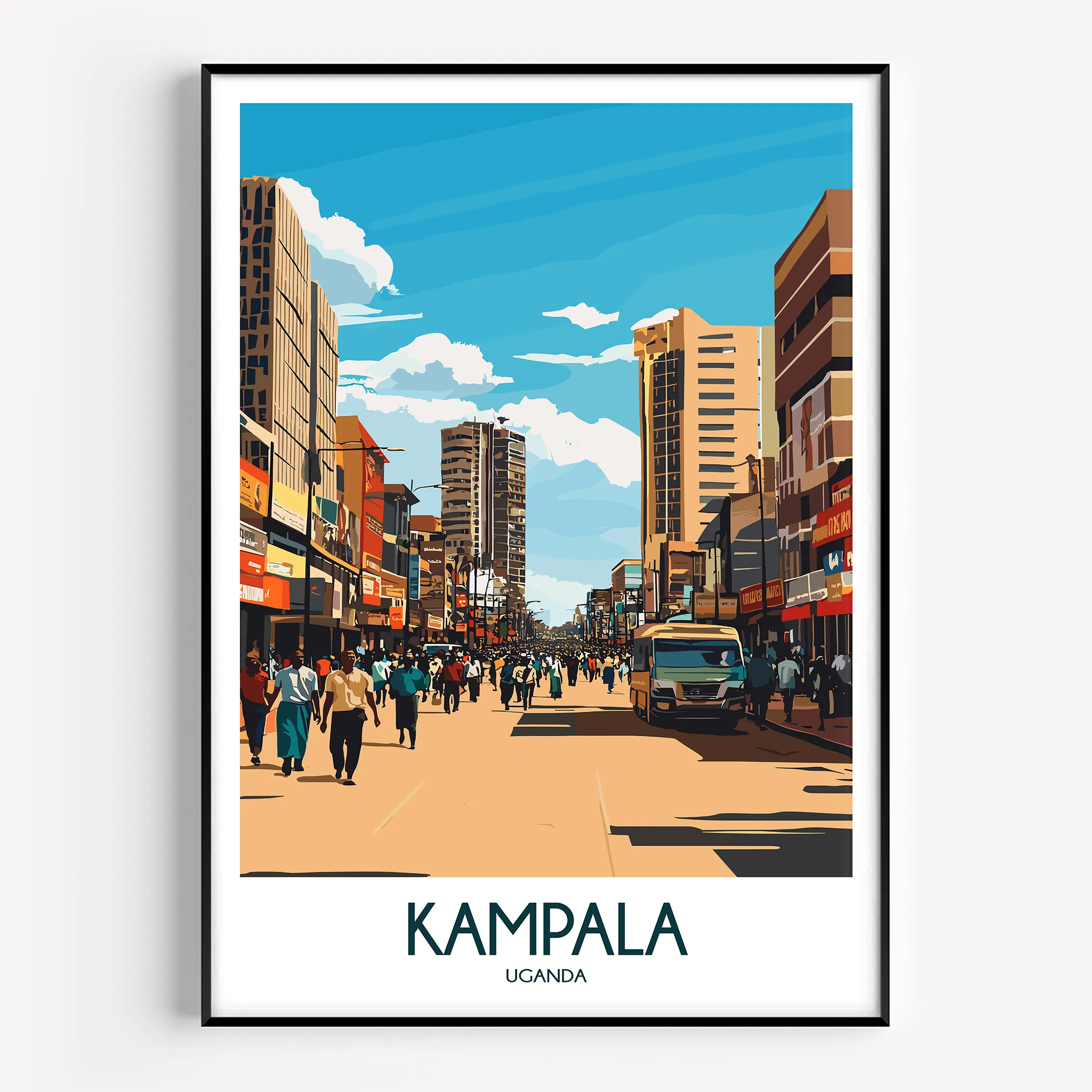 Kampala Souvenir Poster Print