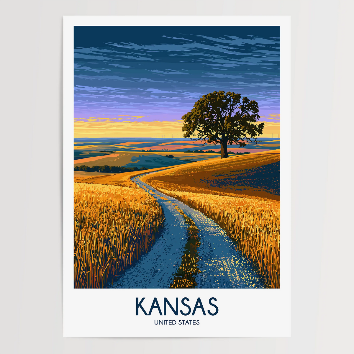 Kansas Destination Art Gift