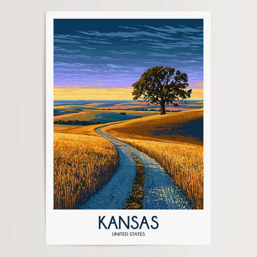 Kansas Destination Art Gift