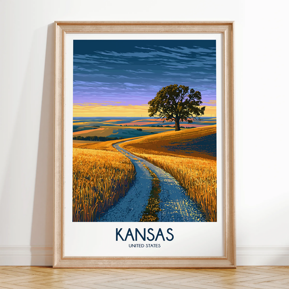 Kansas Minimalist Wall Art