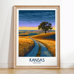 Kansas Minimalist Wall Art