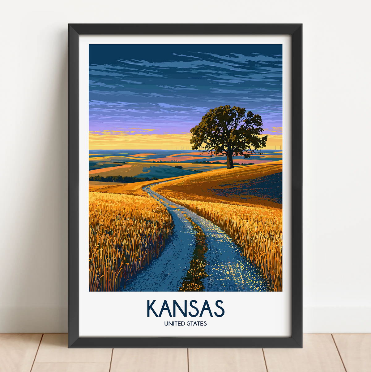 Kansas Souvenir Poster Print