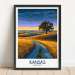 Kansas Souvenir Poster Print