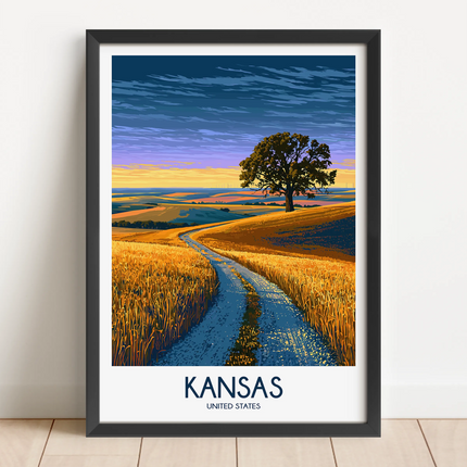 Kansas Souvenir Poster Print
