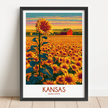 Kansas Souvenir Poster Print