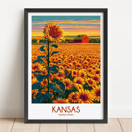 Kansas Souvenir Poster Print