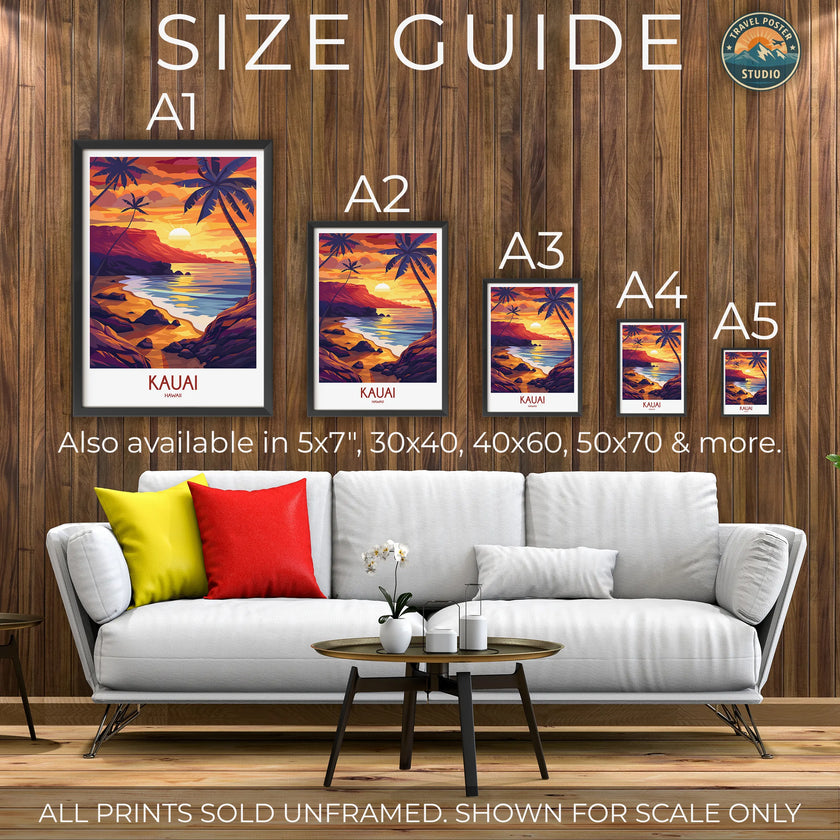 Kauai Souvenir Poster Print