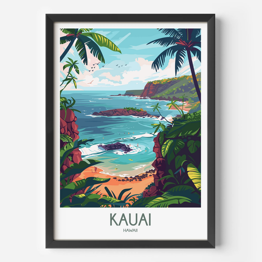 Kauai Souvenir Poster Print