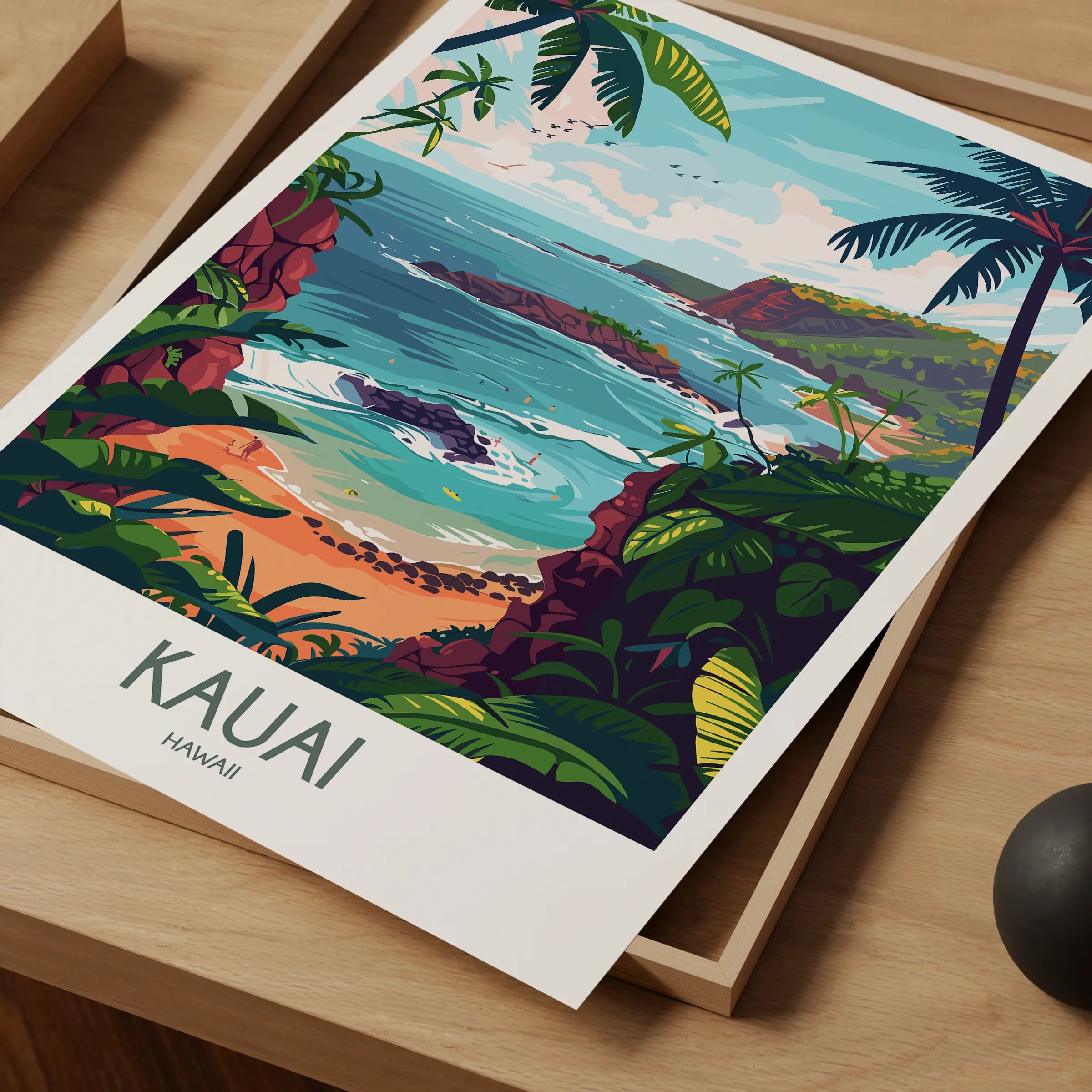 Kauai Vintage Style Print