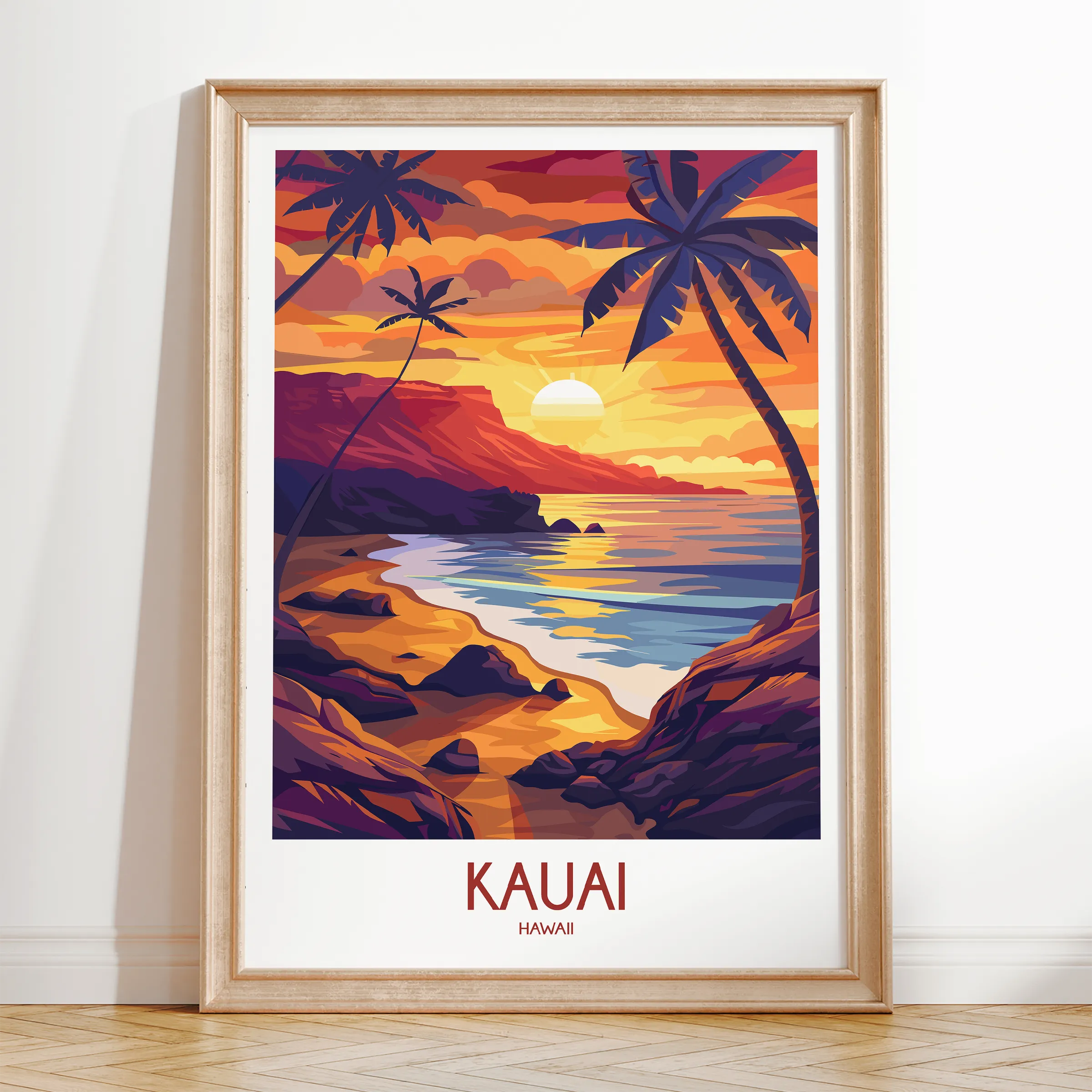 Kauai Vintage Style Print