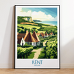 Kent Modern Travel Poster