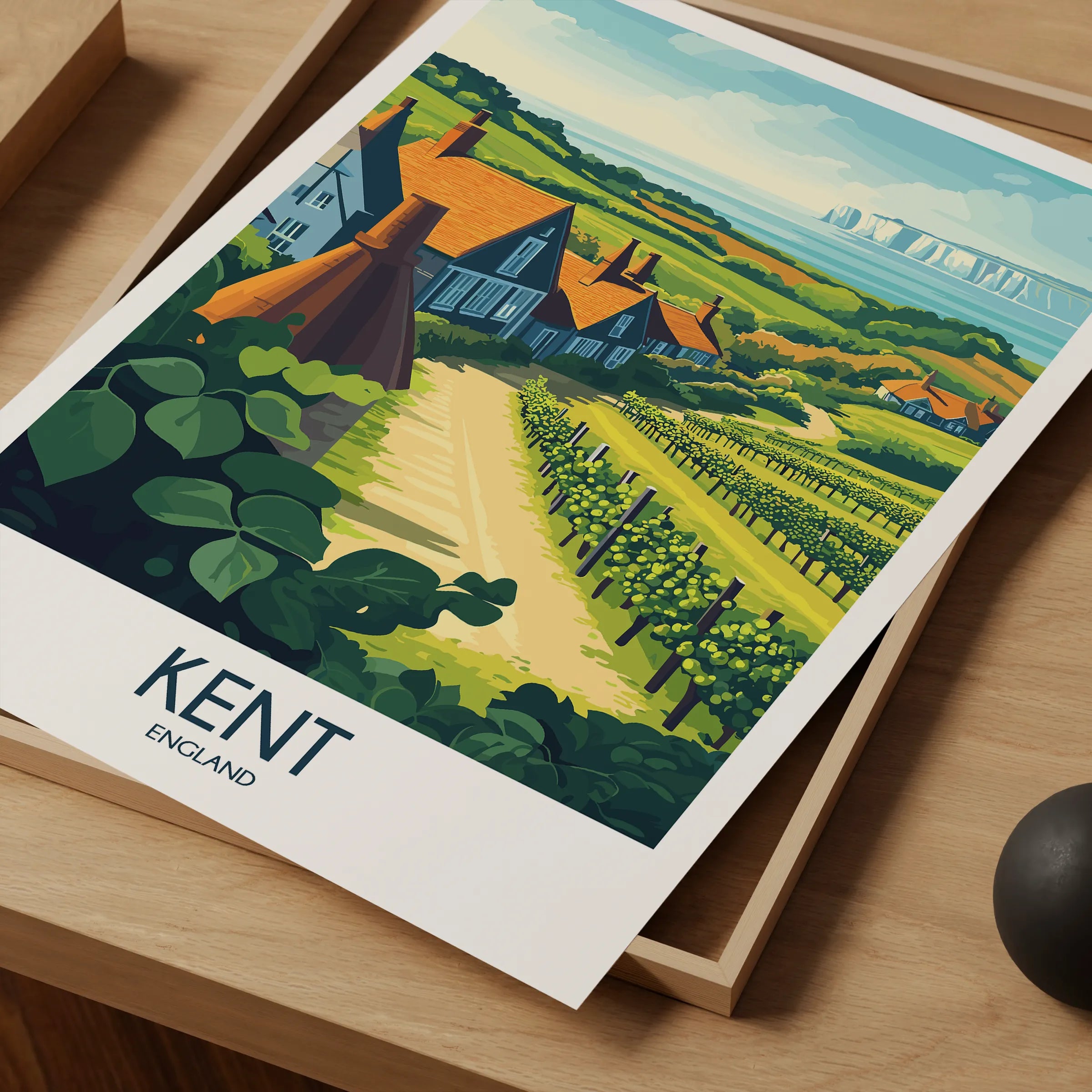 Kent Retro Travel Illustration