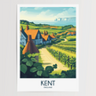 Kent Souvenir Poster Print