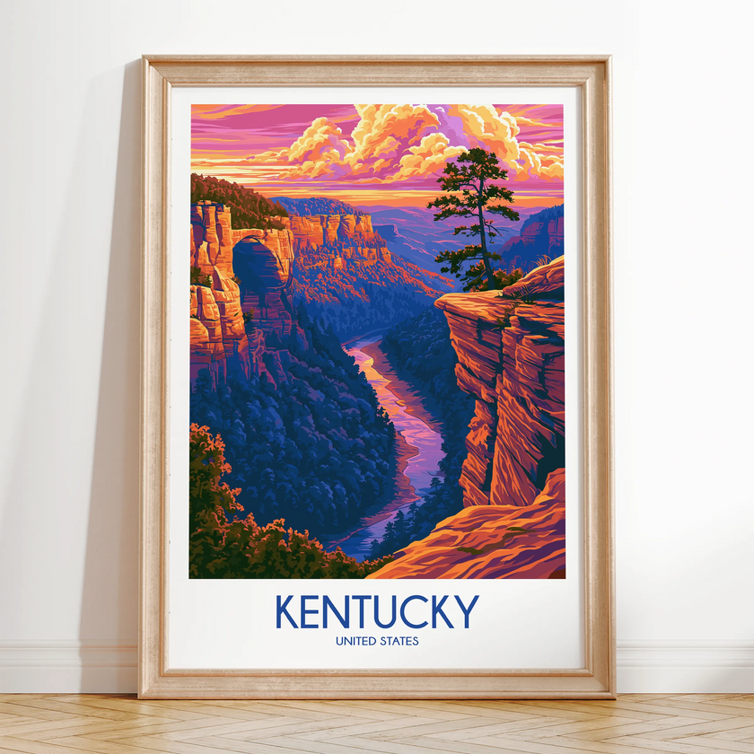 Kentucky Minimalist Wall Art