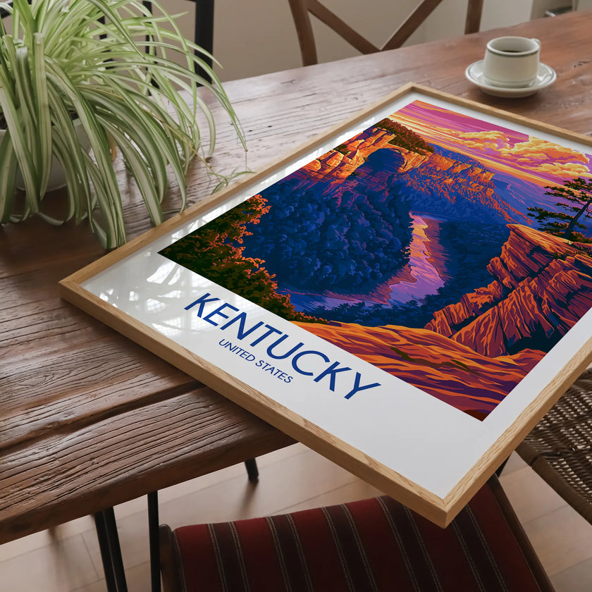 Kentucky Vintage Style Print
