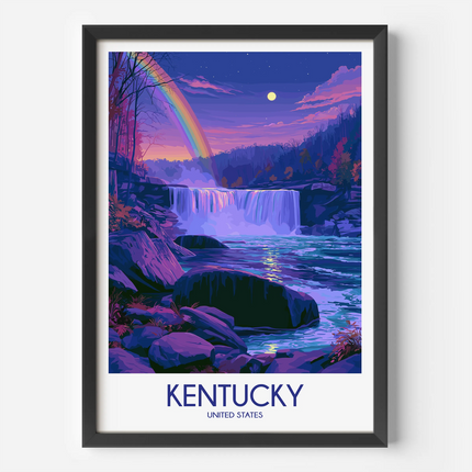 Kentucky Vintage Style Print