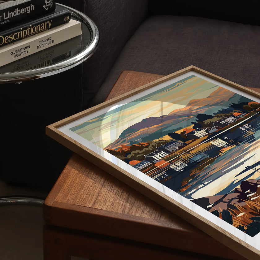 Keswick Retro Travel Illustration