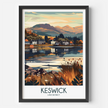 Keswick Retro Travel Illustration