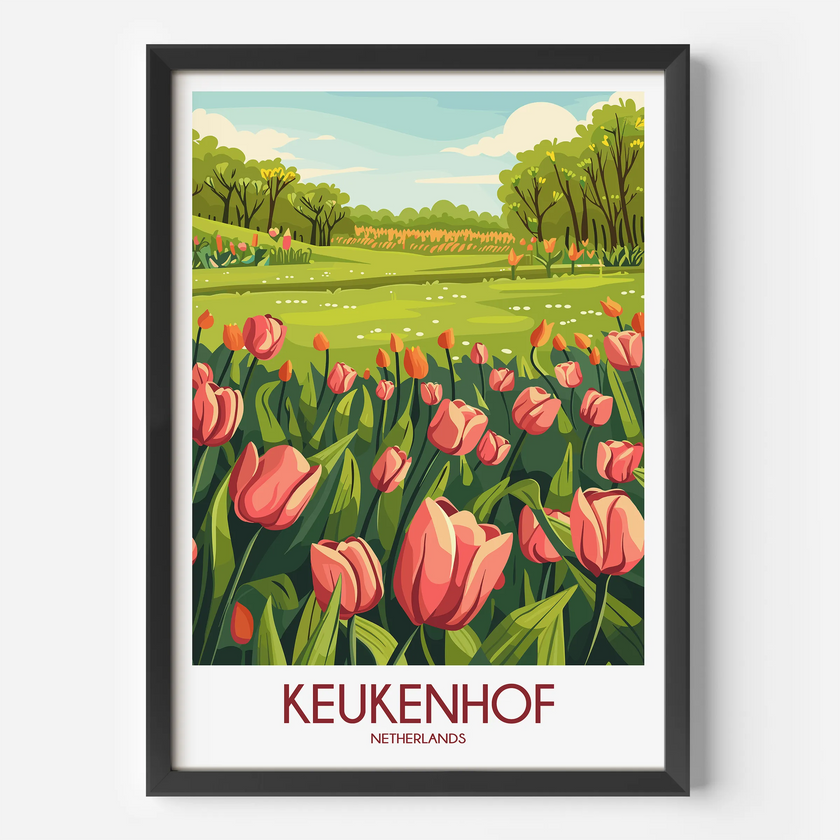 Keukenhof Vintage Style Print