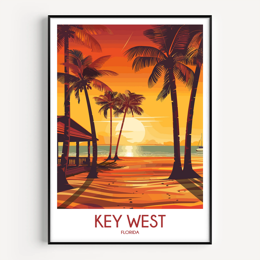 Key West Minimalist Wall Art