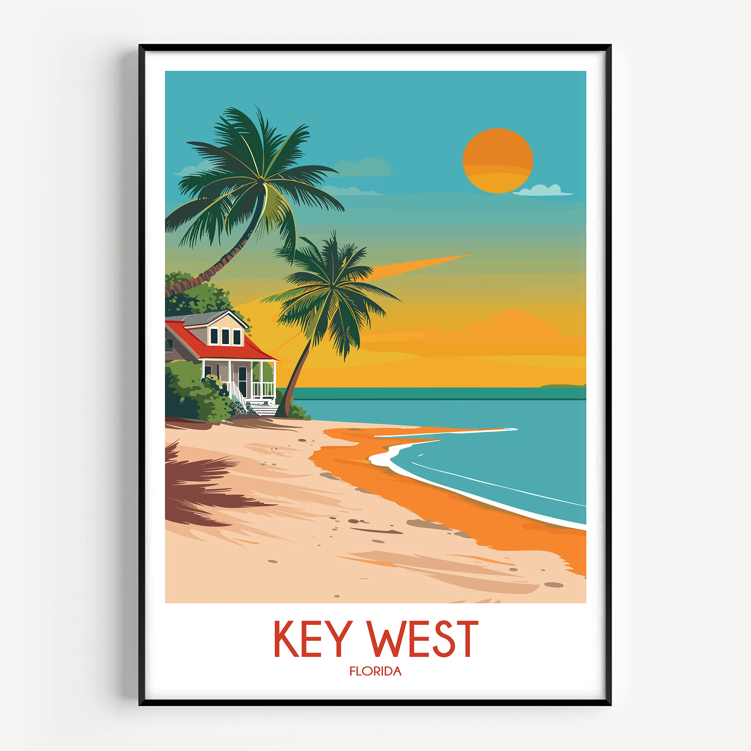 Key West Minimalist Wall Art