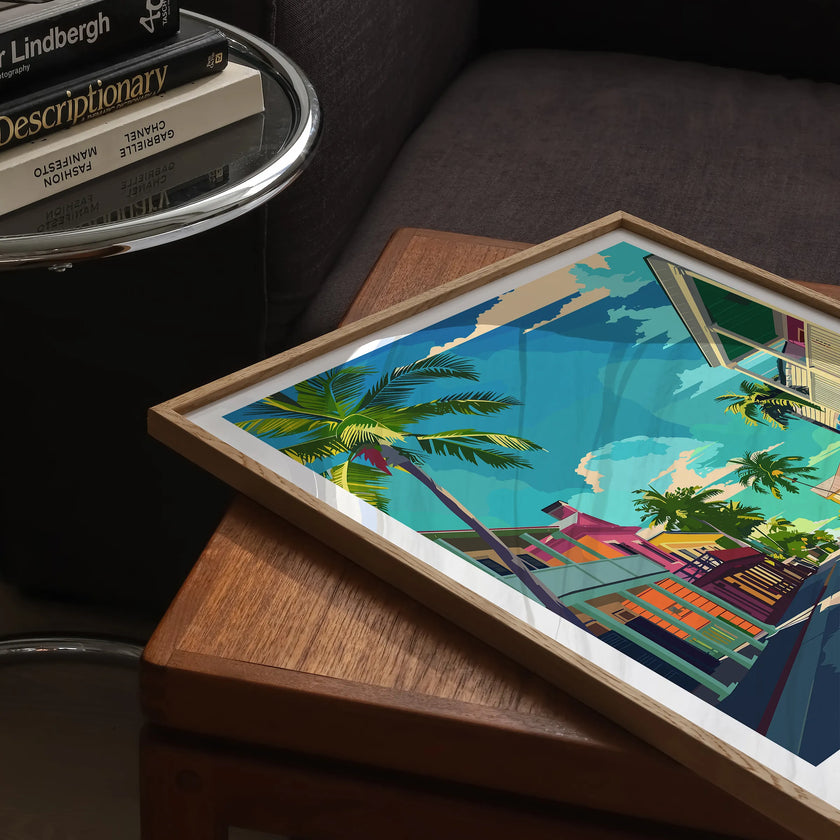 Key West Modern Travel Poster