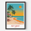 Key West Modern Travel Poster