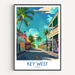 Key West Souvenir Poster Print