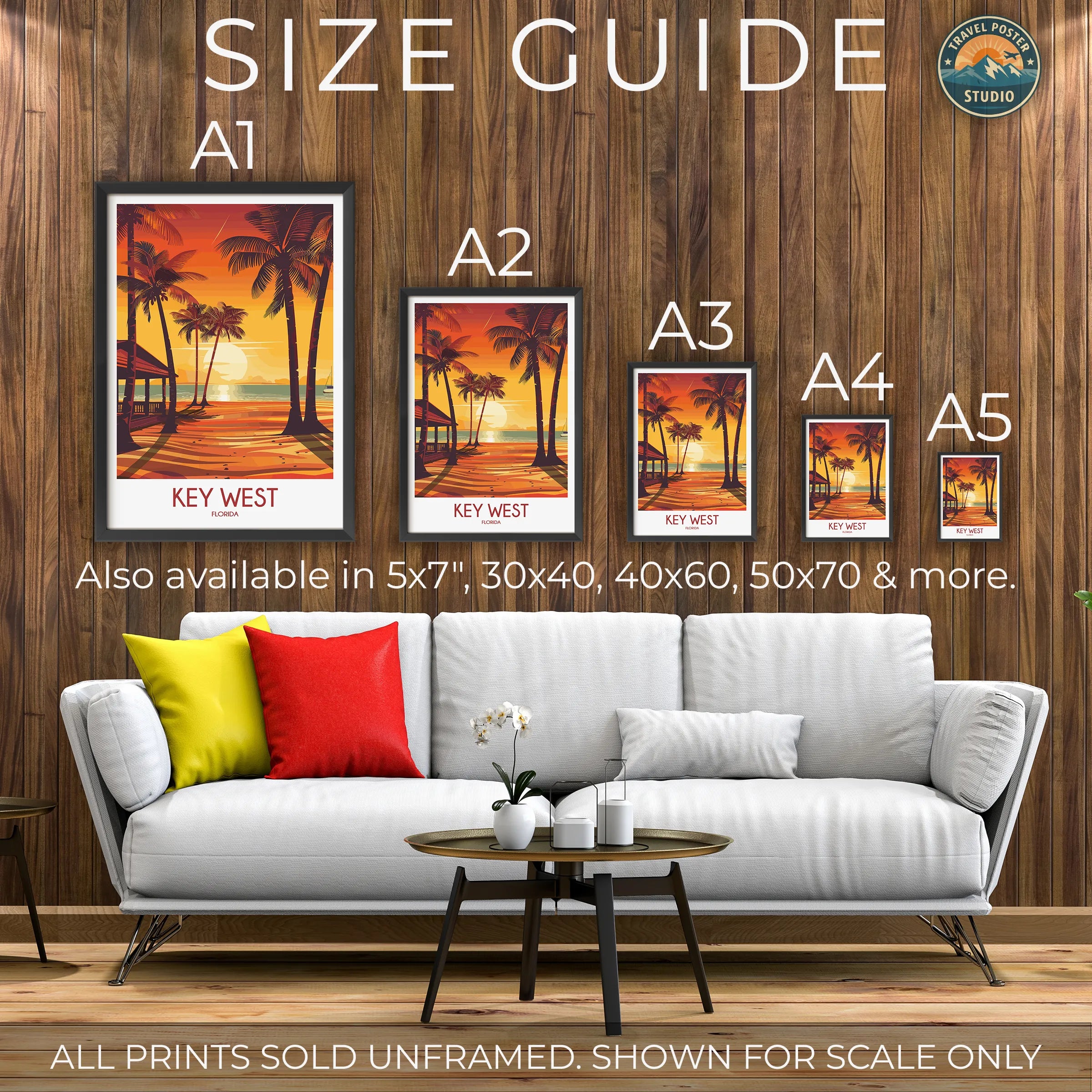 Key West Vintage Style Print