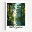 Kinabatangan River Destination Art Gift