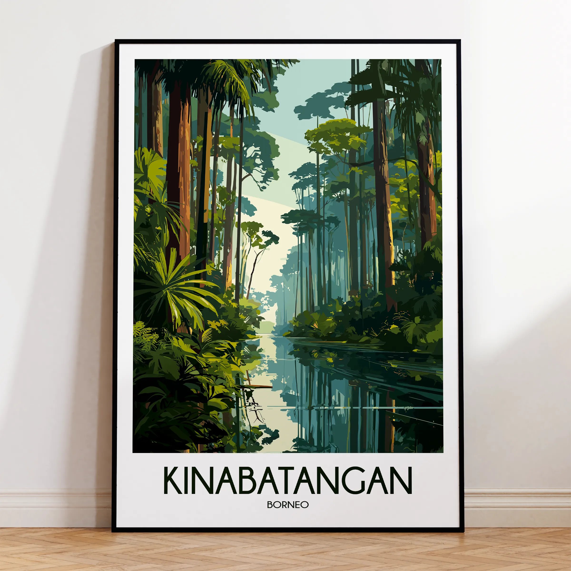 Kinabatangan River Souvenir Poster Print
