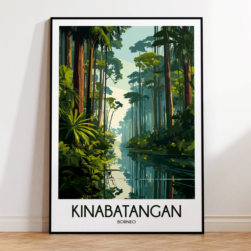 Kinabatangan River Souvenir Poster Print