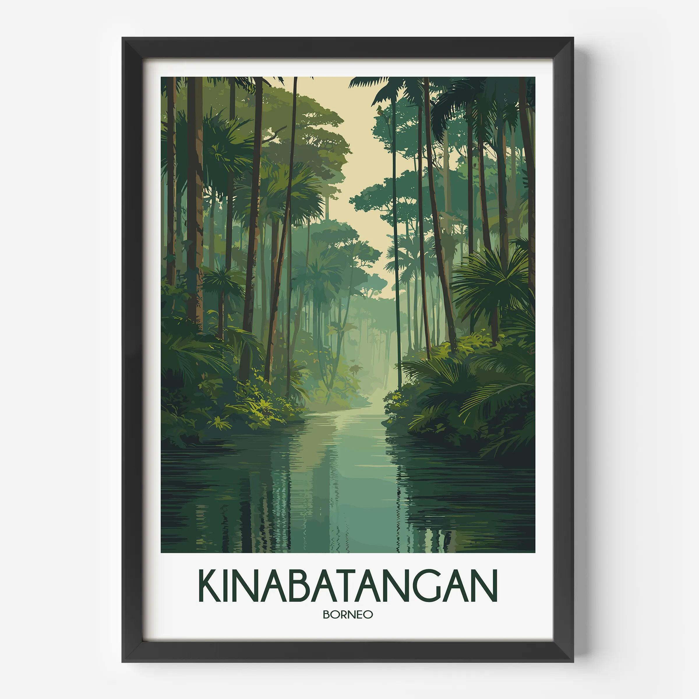 Kinabatangan Scenic Landscape Art