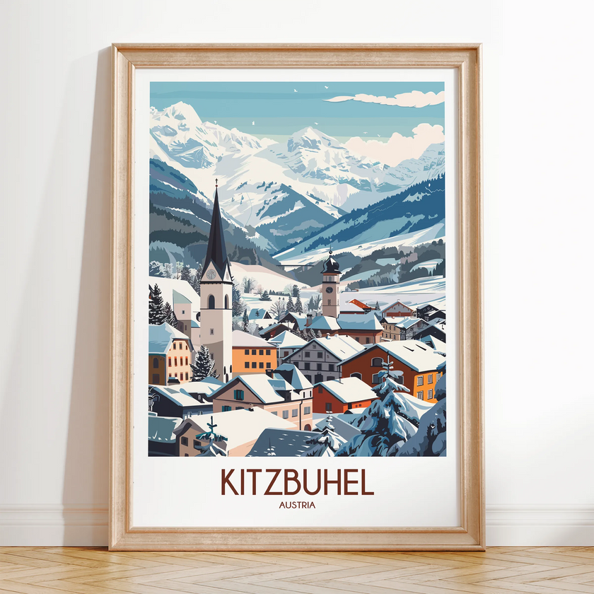 Kitzbuhel Vintage Style Print