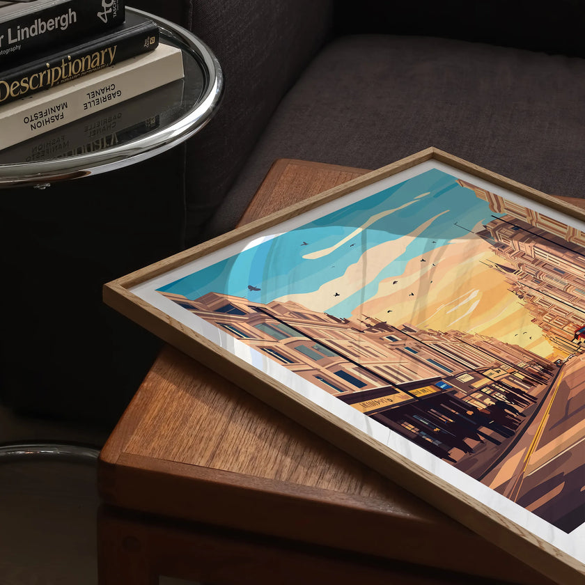 Knightsbridge Vintage Style Print