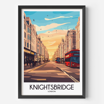 Knightsbridge Vintage Style Print