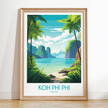 Koh Phi Phi Minimalist Wall Art