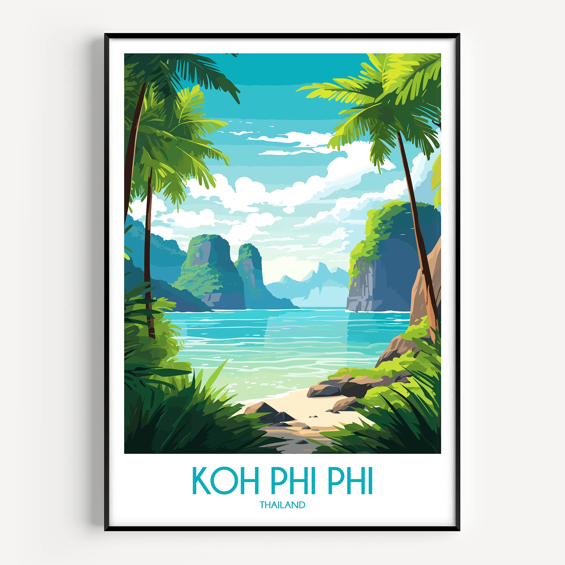 Koh Phi Phi Scenic Landscape Art