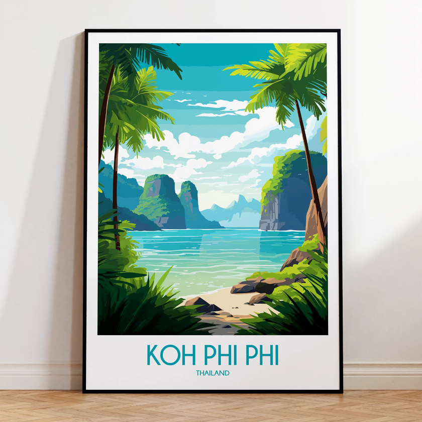 Koh Phi Phi Souvenir Poster Print