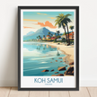 Koh Samui Souvenir Poster Print