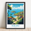 Koh Tao Vintage Style Print