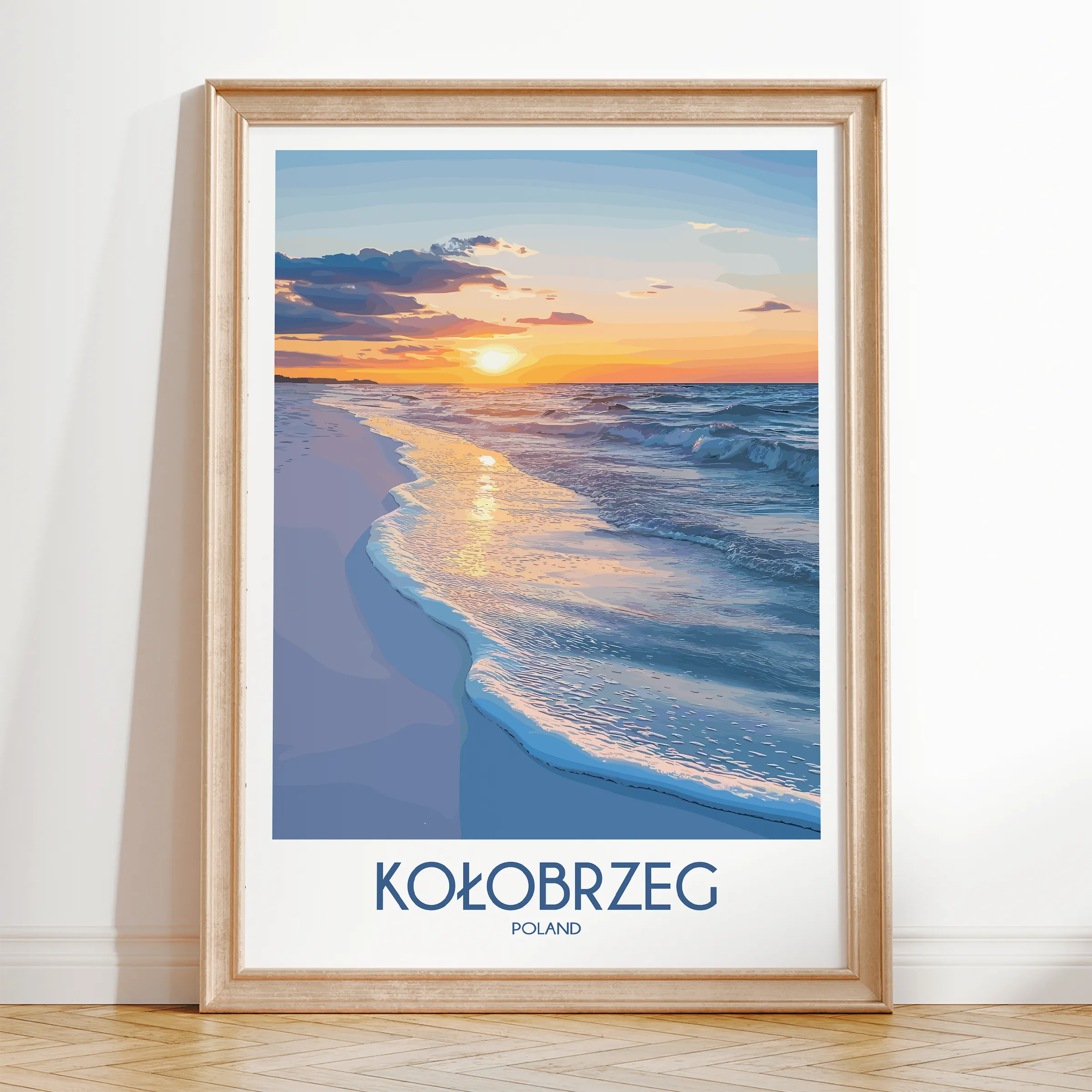 Kolobrzeg Souvenir Poster Print