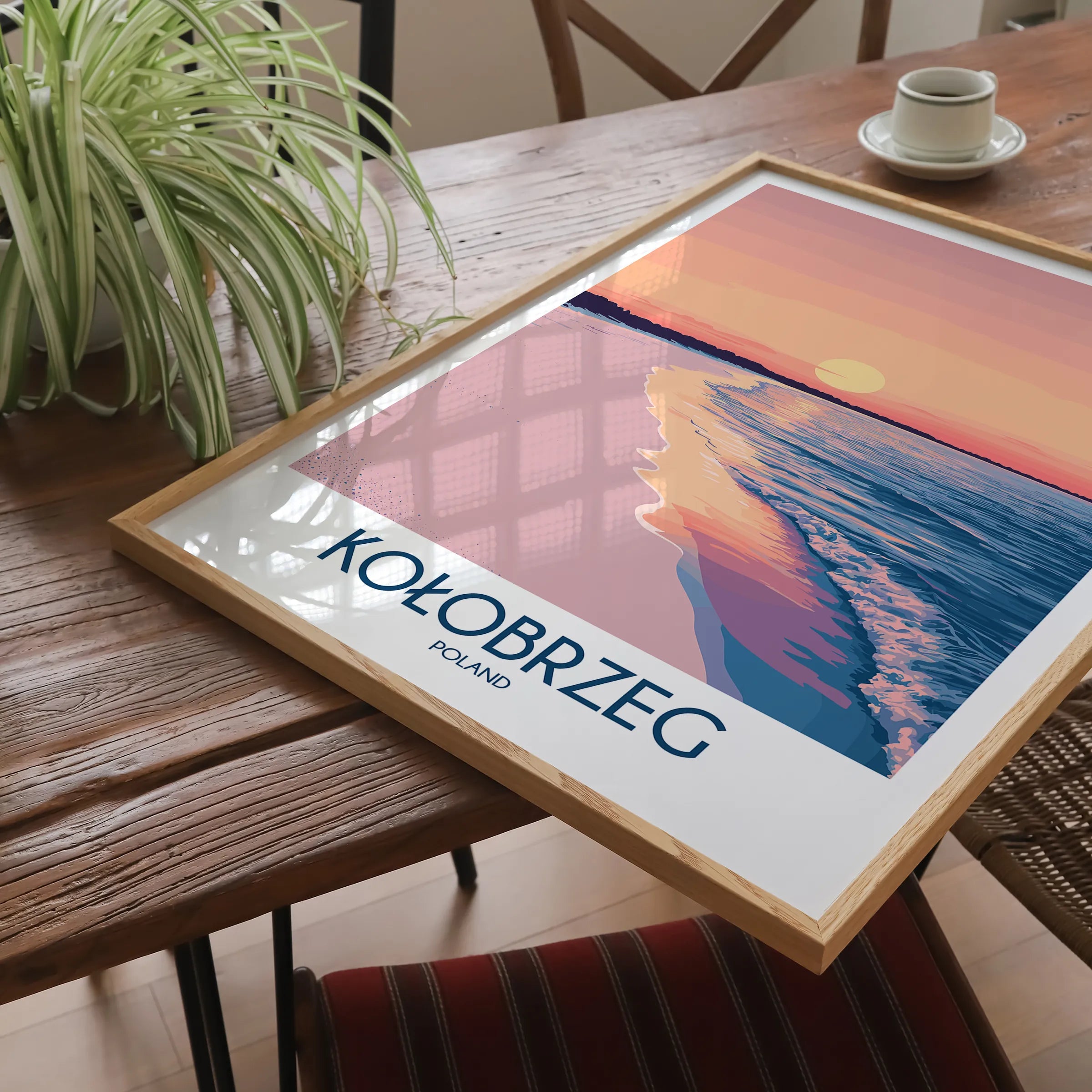 Kolobrzeg Vintage Style Print