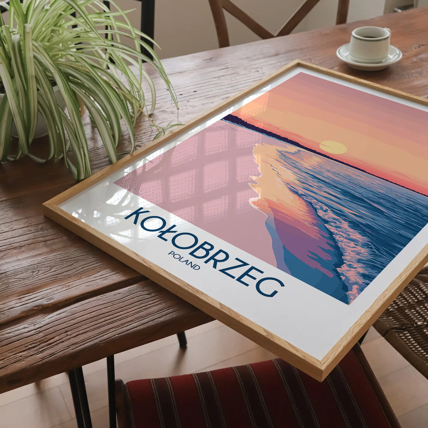 Kolobrzeg Vintage Style Print