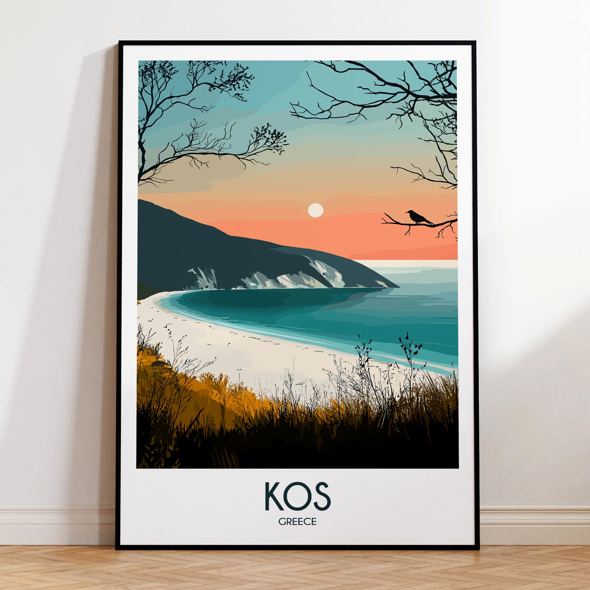 Kos Modern Travel Poster