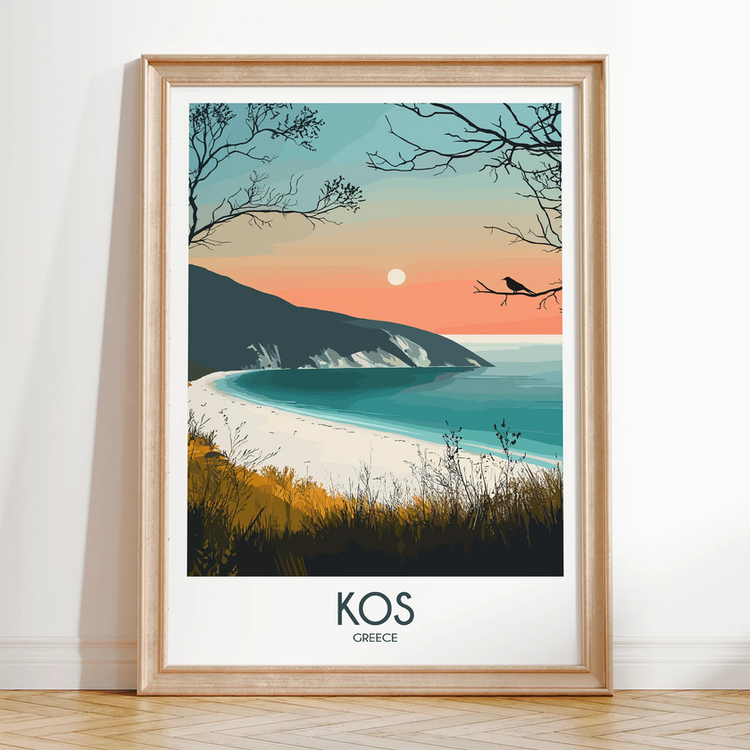 Kos Retro Travel Illustration