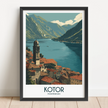 Kotor Modern Travel Poster