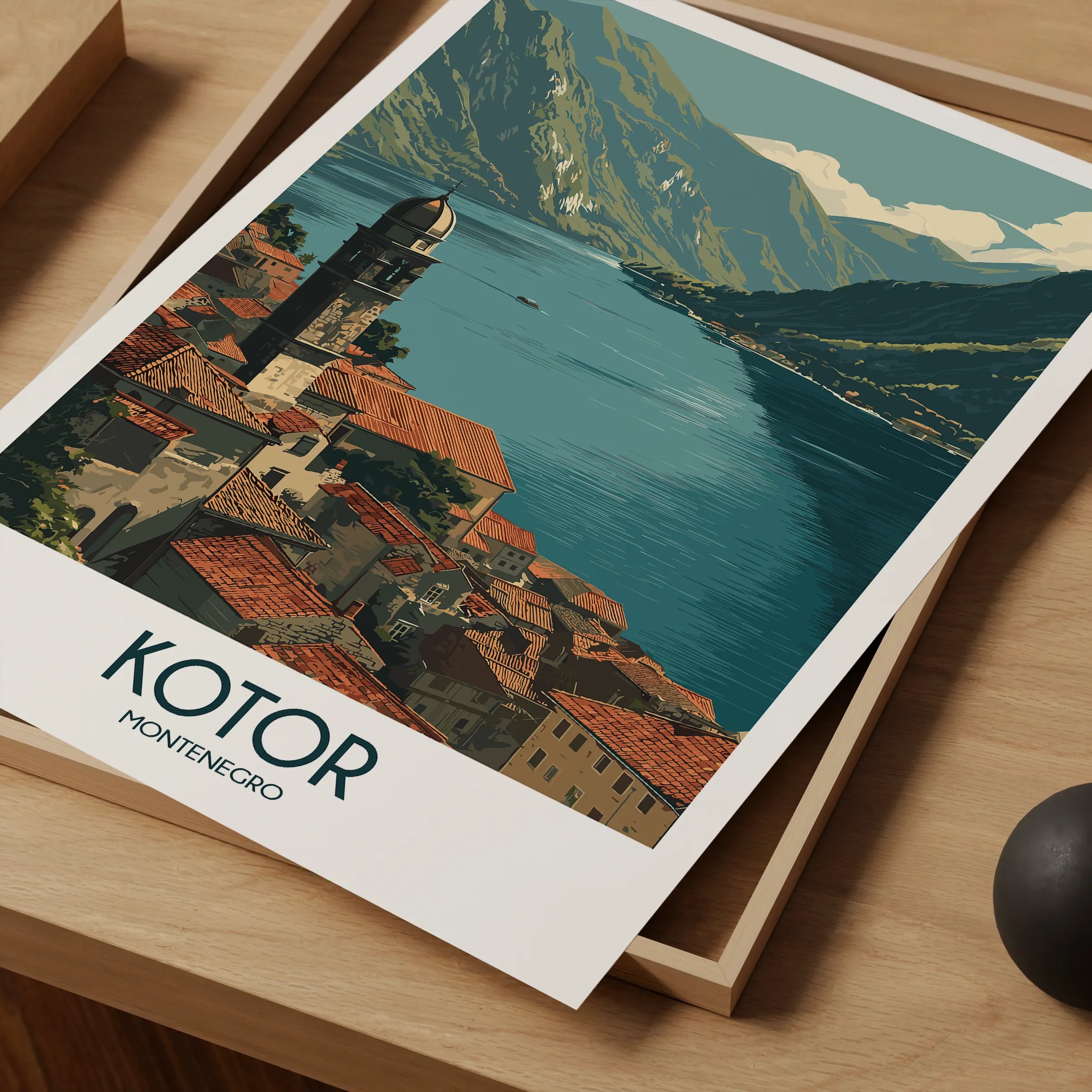 Kotor Scenic Landscape Art