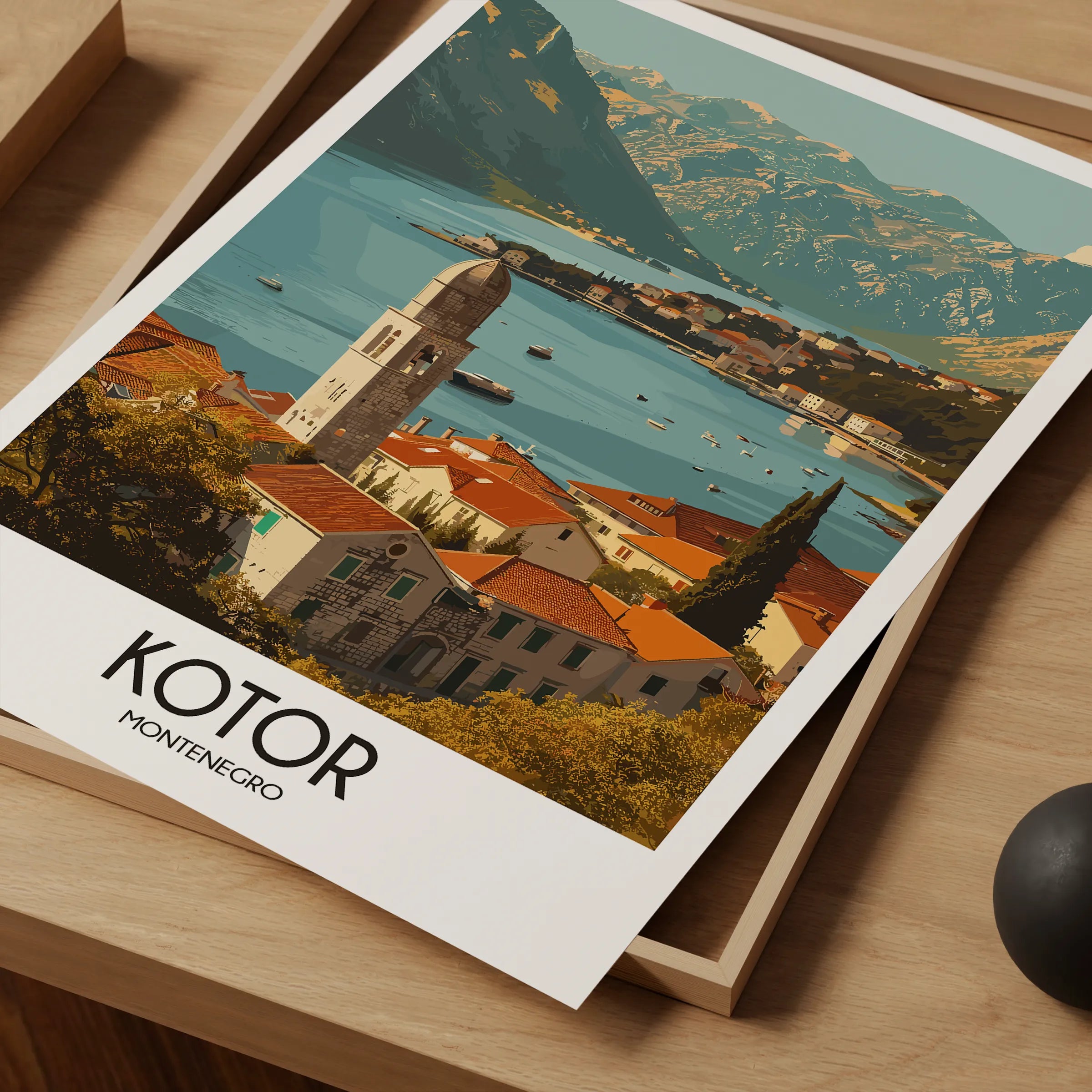 Kotor Scenic Landscape Art