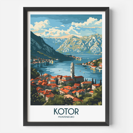 Kotor Scenic Landscape Art
